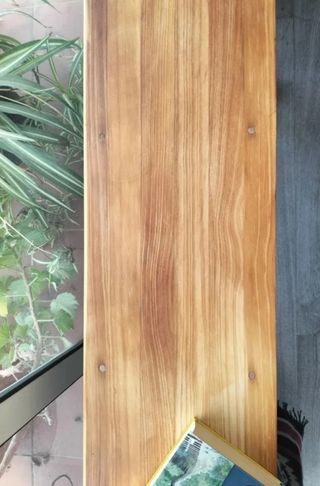 BANCO DE MADERA MACIZA, JARDIN-INTERIOR