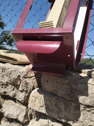 Farola roja vintage años 70