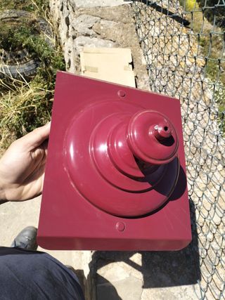 Farola roja vintage años 70