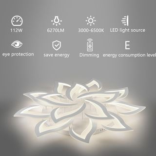 Lámpara de techo led 14 cabezas flor regular 100cm