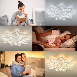 Lámpara de techo led 14 cabezas flor regular 100cm