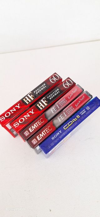 Lote 5 Cintas Casete Sony & EMTEC