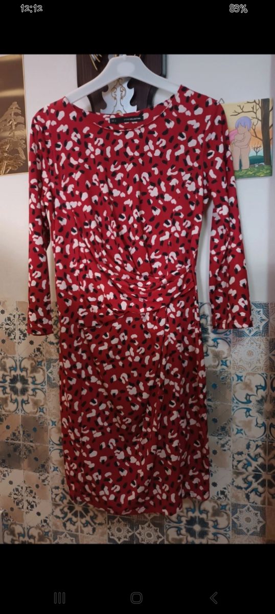 Vestido Sfera rojo - leopardo