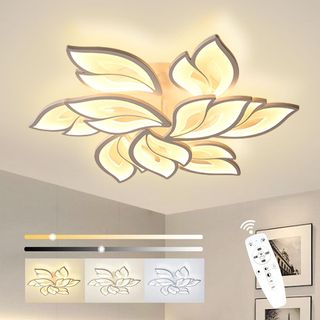 Lámpara de techo led 9 cabezas flor regular 84cm