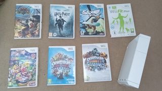 Nintendo Wii blanca + 7 juegos