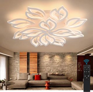 Lámpara de techo led 12 cabezas flor regular 89cm