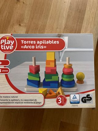 Torres apilables Arco Iris Playtive