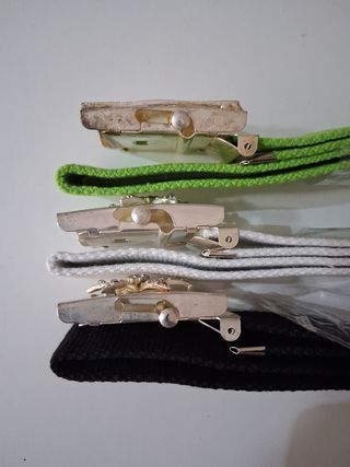 3 Cinturones Nylon Hebilla Metal