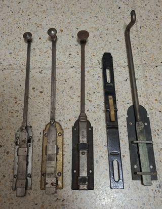 5 Pasadores antiguos para puerta