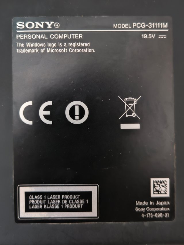 Carcassa + Scheda Madre Sony Vaio Z PCG-31111M