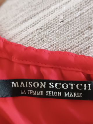 Vestito rosso midi donna Maison Scotch 