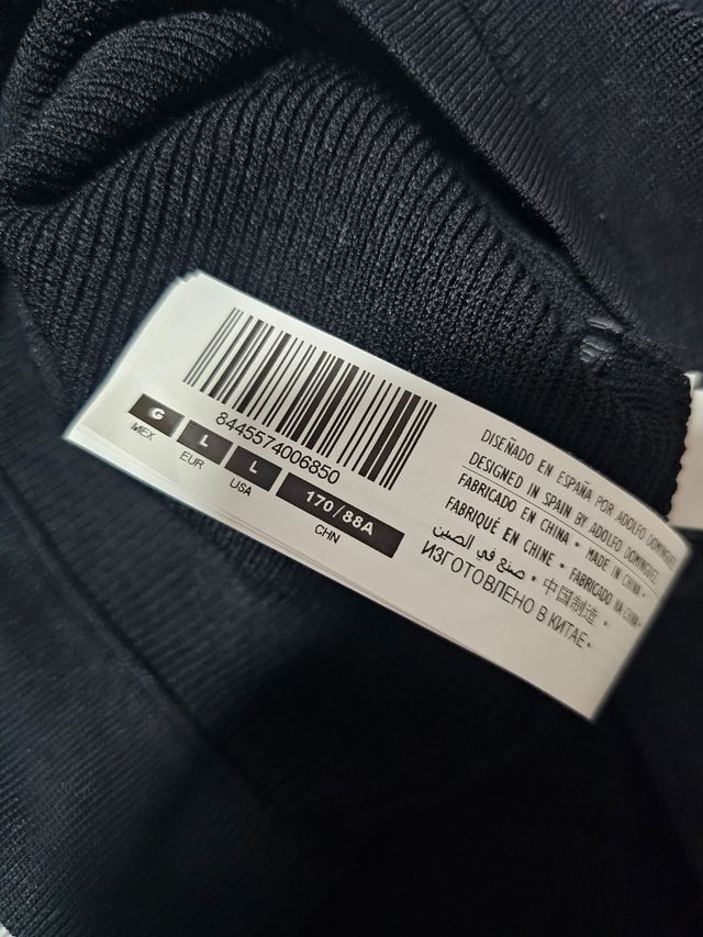 Crop top Adolfo Domínguez T.L con etiqueta