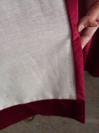 Cortinas escenario -teatro   terciopelo RojoGrana