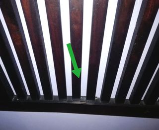 Cabecero rústico cama 135cm -madera oscura-