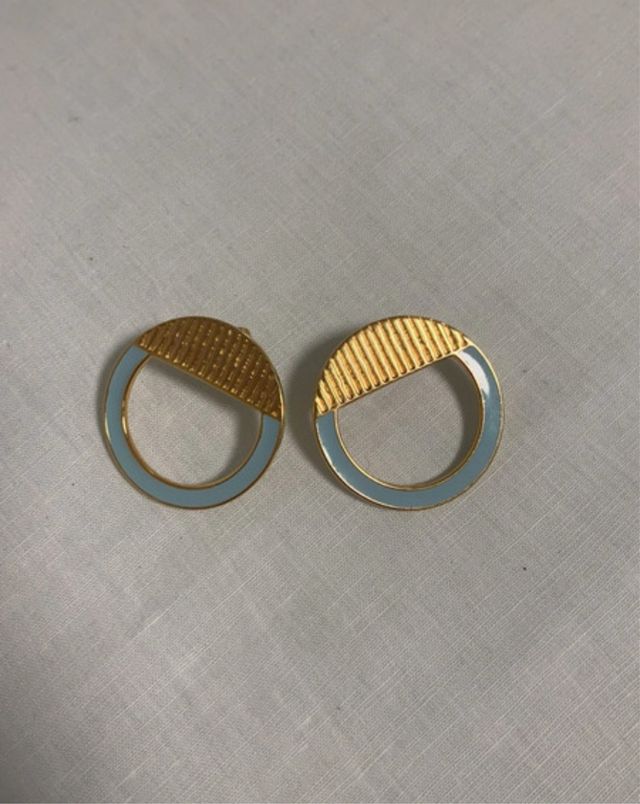 Orecchini oro e turchese