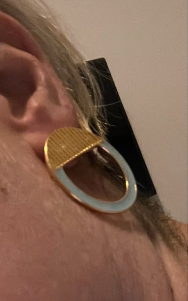 Orecchini oro e turchese