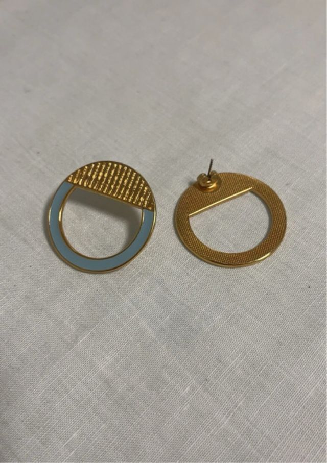 Orecchini oro e turchese