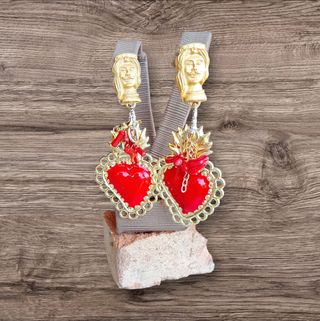 Orecchini cuore Sicilia artigianali