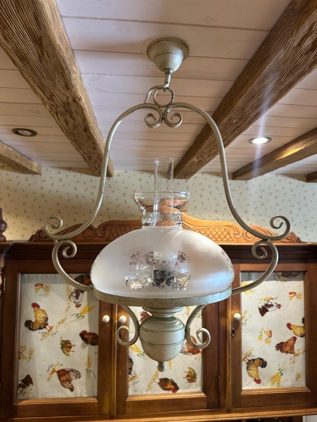 Lampara colgante rústica