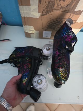 Pattini a rotelle a  LED colorati 