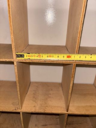 Estantería cubos madera marrón