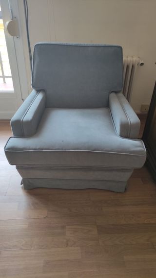 2 Sillónes gris azulado. El precio es por los 2
