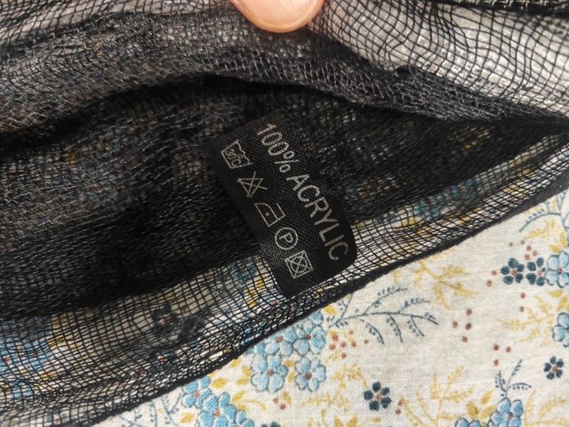 Sciarpa bicolore bianco e nero