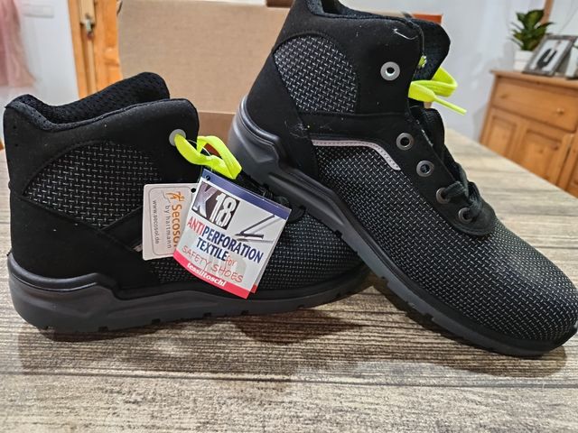 Zapatos seguridad alba&n negros