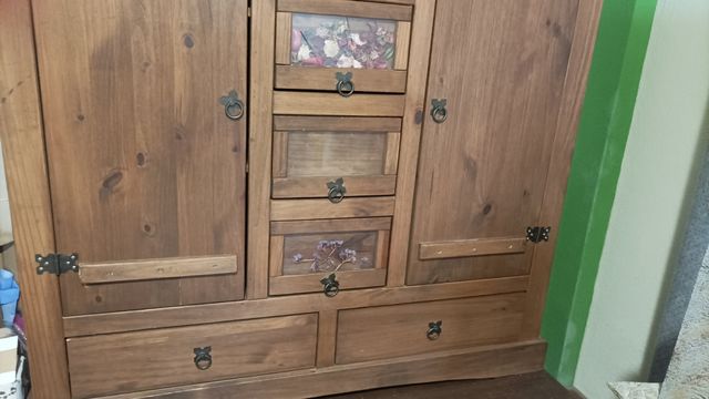 Mueble rústico madera - Gran capacidad