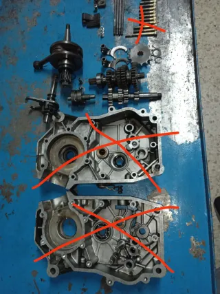 DESPIECE BLOQUE MOTOR FRANCO MORINI T4 DR BIG