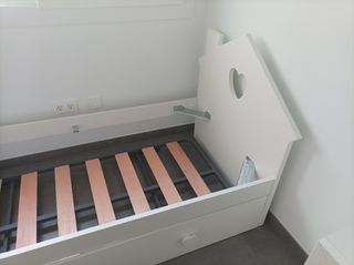 Cama nido infantil de madera blanca