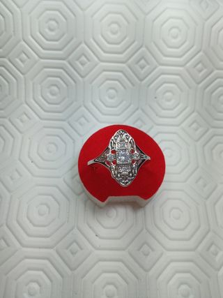 Anello Argento stile Art Déco