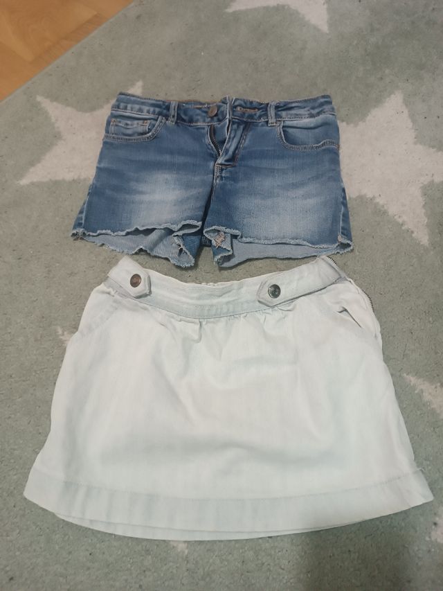 Shorts y falda niña Zara-Gocco 7-8
