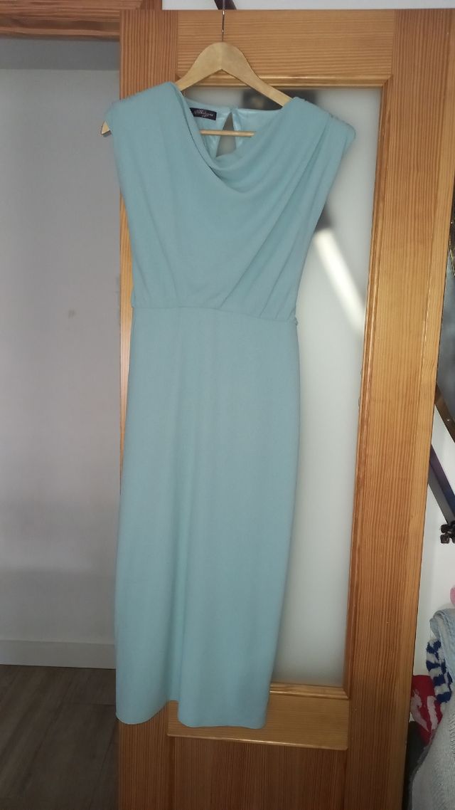 Vestido de fiesta color turquesa