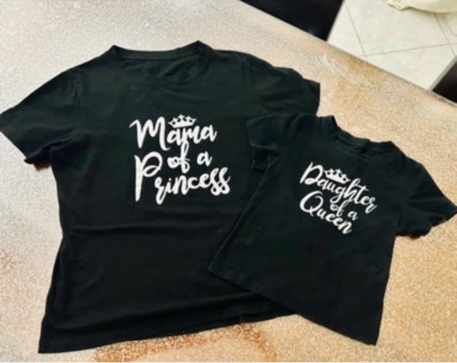 T-shirt Mama e Figlia - Nero