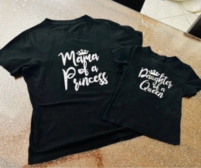 T-shirt Mama e Figlia - Nero