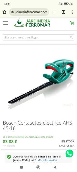 Cortasetos Bosch AHS 45-16