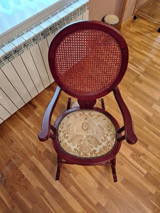 Silla mecedora vintage madera