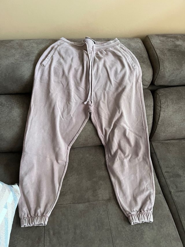 Pantalones yoga rosa L - elásticos