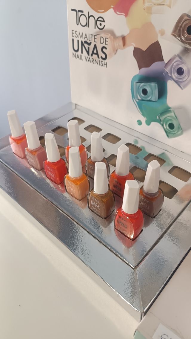10 Esmaltes Tahe Nuevos - Naranja y Rojo