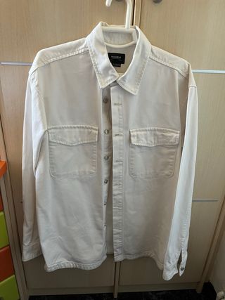 Chaqueta vaquera Pull&Bear beige - Talla L