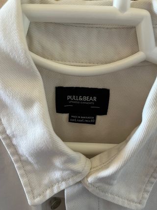 Chaqueta vaquera Pull&Bear beige - Talla L