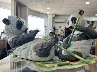 Figura de porcelana NUEVO BUEN RETIRO pandas