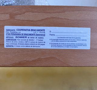 Somier 90x180 y 190 CON Y SIN PATAS