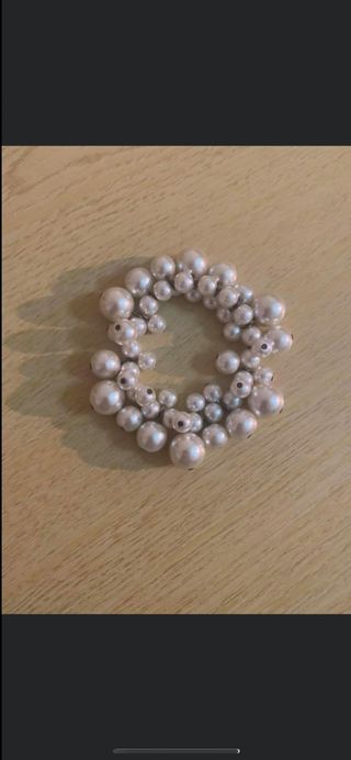 Bracciale perle bianche