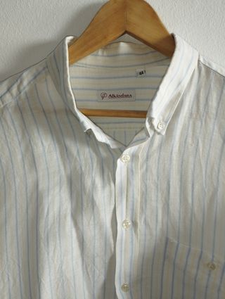 Camisa Alkandara rayas azul-blanco