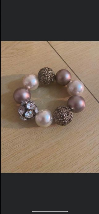 Bracciale vintage perle & cristalli