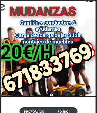Mudanzas y montaje muebles