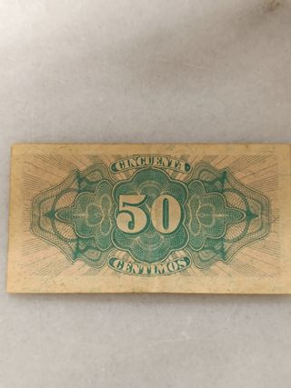 Billete 50 Céntimos España 1937