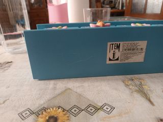 Joyero madera 4 cajones azul